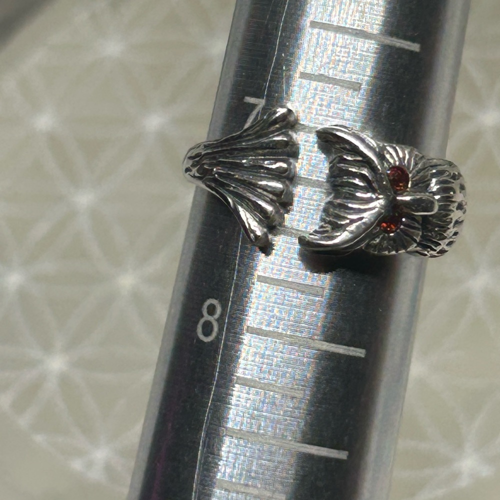 Sterling Silver Owl Bypass Ring - image 5
